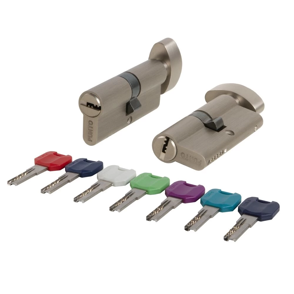 Фото Цилиндровый механизм MaxPro7002Knob100mm(50+10+40) SN никель 7key с вертушкой